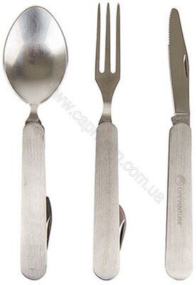 Набір столових приладів Lifeventure Stainless Steel Folding Cutlery Set