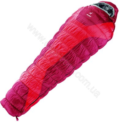 Спальный мешок (спальник) Deuter Exosphere -4° Regular fire-cranberry
