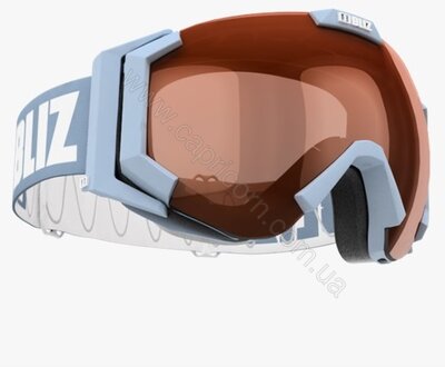 Маска гірськолижна Bliz Carver SR 8 32087-31 Light Blue/Orange