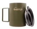 Термокружка Tramp TRC-142 Olive 500 мл зі складаними ручками та поїлкою Olive
