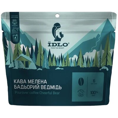 Еда быстрого приготовления IDLO Кава мелена Бадьорий ведмідь 6в1 (Жвавакава)