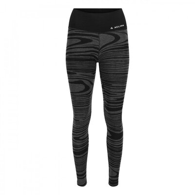 Термобілизна кальсони Aclima жіночі WarmWool Longs High Waist Black Motion Black motion M (INT)