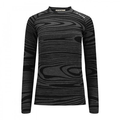 Термобілизна блуза Aclima жіноча WarmWool Crew Neck W's Black Motion M (INT) Black motion
