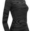 Термобілизна блуза Aclima жіноча WarmWool Crew Neck W's Black Motion M (INT) Black motion