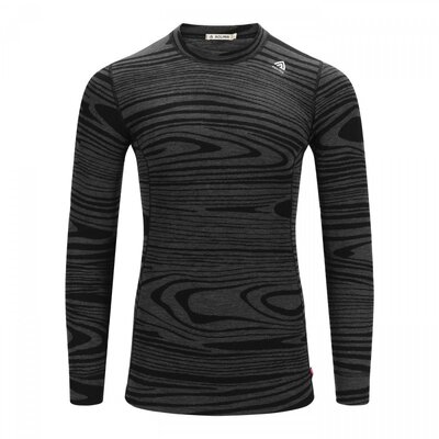 Термобілизна блуза Aclima WarmWool Crew Neck M's Black Motion