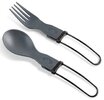 Набір столових приладів GSI Outdoors Tekk Folding Cutlery Set Green