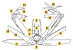 Мультитул Leatherman Wave Plus Black нейлоновий чохол,Molle